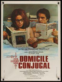 5f662 BED & BOARD French 23x32 '70 Francois Truffaut's Domicile conjugal, Jean-Pierre Leaud