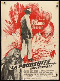 5f670 CHASE French 23x32 '66 Robert Redford, different art of Marlon Brando & Jane Fonda!