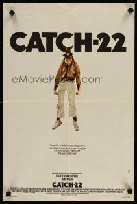 5f732 CATCH 22 French 15x21 '70 directed by Mike Nichols, great art of Alan Arkin hanging!