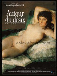5f738 CONVICTION French 15x21 '91 Marco Bellocchio, great Naked Maja artwork by Francisco de Goya!