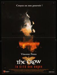 5f740 CROW: CITY OF ANGELS French 15x21 '96 Tim Pope directed, Vincent Perez in title role!