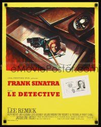 5f746 DETECTIVE French 15x21 '68 Frank Sinatra as gritty New York City cop, art by Boris Grinsson!