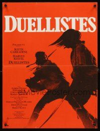 5f749 DUELLISTS French 15x21 '77 Ridley Scott, Keith Carradine, Harvey Keitel, cool fencing image!