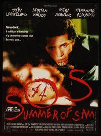 5f825 SUMMER OF SAM French 15x21 '99 Spike Lee directed, cool image of John Leguizamo!