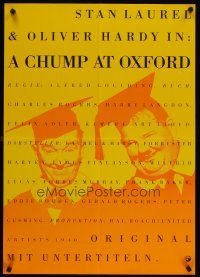 5f053 CHUMP AT OXFORD German R90s great image of Laurel & Hardy wearing cap and gown!
