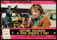 5f604 DIRTY HARRY Italian photobusta '72 cool image of Clint Eastwood & psycho Andy Robinson!