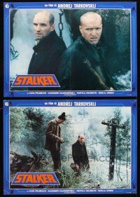 5f635 STALKER set of 6 Italian photobustas '79 Andrej Tarkovsky's Ctankep, Russian sci-fi!