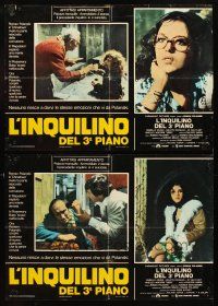 5f642 TENANT set of 6 Italian photobustas '76 Le Locataire, Roman Polanski, Isabelle Adjani!