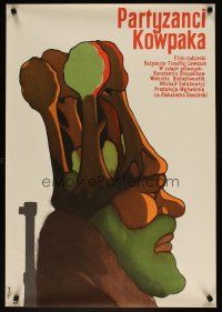 5f141 DUMA O KOVPAKE: BURAN Polish 23x33 1976 Timofei Levchuk, Flisak art of man w/trees on head!