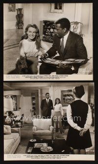 5g785 GUESS WHO'S COMING TO DINNER 2 8x9.25 stills '67 Sidney Poitier, Katharine Houghton, Hepburn