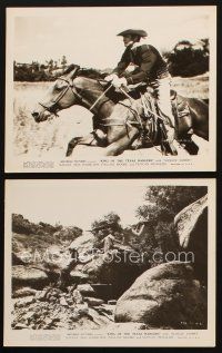 5g798 KING OF THE TEXAS RANGERS 2 8x10 stills '41 Slingin Sammy Baugh in cowboy western serial!