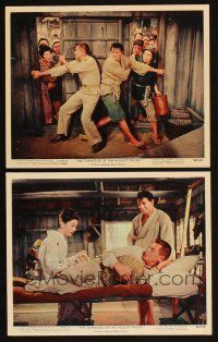 5g208 TEAHOUSE OF THE AUGUST MOON 2 color 8x10 stills '56 Marlon Brando, Machiko Kyo, Glenn Ford
