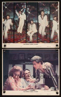 5g204 SATURDAY NIGHT FEVER 2 8x10 mini LCs '77 multiple images of disco dancer John Travolta!