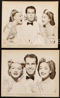 5g604 AND THE ANGELS SING 3 8.25x9.25 stills '44 Fred MacMurray with Dorothy Lamour & Betty Hutton!
