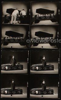 5g631 COMEDY OF TERRORS 3 8x10 contact sheets '64 wacky images of kittens in coffin & more!