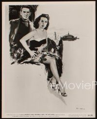 5g771 MALAGA 2 8x10 stills '54 Maureen O'Hara, Macdonald Carey, cool artwork!