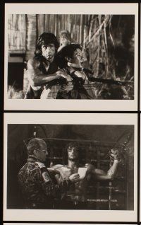 5g417 RAMBO FIRST BLOOD PART II 6 8x10 stills '85 images of Sylvester Stallone by Dave Friedman!