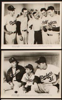 5g258 ROOGIE'S BUMP 15 8x10 stills '54 real life Brooklyn Dodgers baseball including Roy Campanella