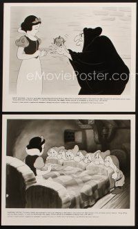 5g708 SNOW WHITE & THE SEVEN DWARFS 3 8x10 stills R87 Walt Disney animated cartoon fantasy classic!