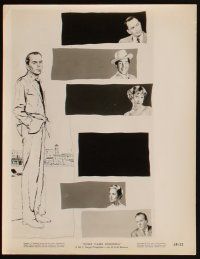 5g710 SOME CAME RUNNING 3 8x10 stills '59 artwork of Frank Sinatra, Martha Hyer & Shirley MacLaine!