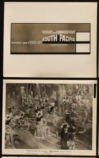 5g422 SOUTH PACIFIC 6 8x10 stills '59 Rossano Brazzi, Mitzi Gaynor, Rodgers & Hammerstein musical!