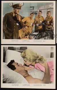5g164 GATHERING OF EAGLES 3 color 8x10 stills '63 Rock Hudson, sexy Mary Peach, Rod Taylor