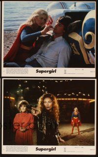 5g128 SUPERGIRL 5 8x10 mini LCs '84 super hero Helen Slater in costume with cape!