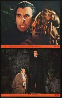 5g079 TASTE THE BLOOD OF DRACULA 8 8x10 mini LCs '70 c/u of vampire Christopher Lee, Hammer horror!