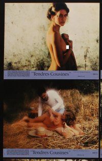 5g081 TENDER COUSINS 8 8x10 mini LCs '83 directed by David Hamilton, lots of naked French girls!