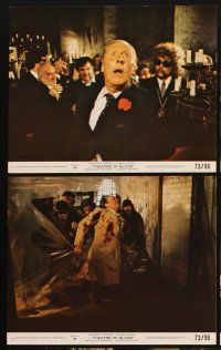 5g082 THEATRE OF BLOOD 8 8x10 mini LCs '73 great images of psychotic actor Vincent Price!