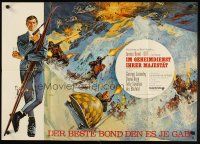 5h195 ON HER MAJESTY'S SECRET SERVICE German '69 George Lazenby's only appearance as James Bond!