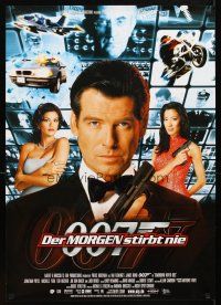 5h480 TOMORROW NEVER DIES German '97 Pierce Brosnan as James Bond, Michelle Yeoh, Teri Hatcher!