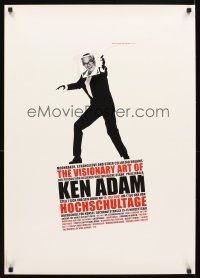 5h491 VISIONARY ART OF KEN ADAM German '01 cool clever sniped image of James Bond art director!