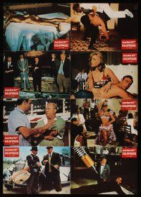 5h097 GOLDFINGER German LC poster R80s great images of Sean Connery as James Bond 007 in action!
