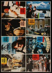 5h317 MOONRAKER set 1 German LC poster '79 different images of Roger Moore as James Bond!