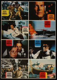 5h316 MOONRAKER set 2 German LC poster '79 Roger Moore as Bond, Kiel, Lonsdale, Lois Chiles!