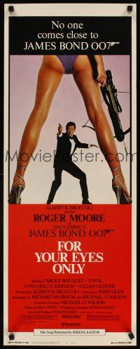 5h328 FOR YOUR EYES ONLY insert '81 no one comes close to Roger Moore as James Bond 007!