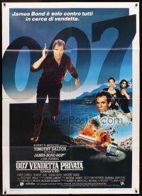 5h442 LICENCE TO KILL Italian 1p '89 Timothy Dalton as James Bond, he's out for revenge!