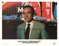 5h226 DIAMONDS ARE FOREVER LC R84 close up of Sean Connery as James Bond standing by casino!