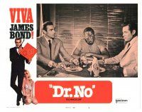 5h020 DR. NO LC #8 R70 Sean Connery as James Bond at table with John Kitzmiller & Jack Lord!