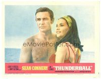 5h103 THUNDERBALL LC #5 '65 barechested Sean Connery as James Bond with sexy Claudine Auger!