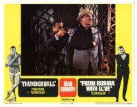 5h176 THUNDERBALL/FROM RUSSIA WITH LOVE LC #3 '68 Sean Connery as James Bond aiming sniper rifle!