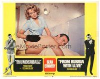 5h180 THUNDERBALL/FROM RUSSIA WITH LOVE LC #5 '68 Sean Connery as James Bond gets a rubdown!