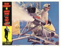 5h142 YOU ONLY LIVE TWICE LC #3 '67 best close of Sean Connery as James Bond in gyrocopter!