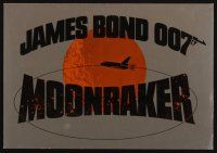 5h303 MOONRAKER special 8x12 '79 Moore as James Bond 007, cool title design & art of shuttle!