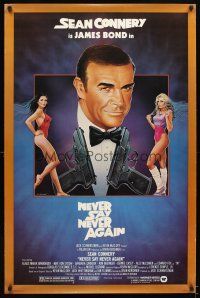 5h350 NEVER SAY NEVER AGAIN 1sh '83 art of Sean Connery as James Bond 007 by Obrero!