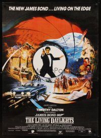 5h432 LIVING DAYLIGHTS Pakistani '87 Timothy Dalton as James Bond & sexy Maryam d'Abo with gun!