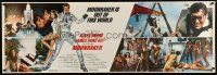 5h301 MOONRAKER paper banner '79 sexy Lois Chiles, Roger Moore as Bond is out of this world!