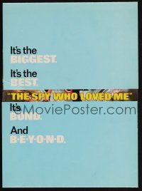 5h278 SPY WHO LOVED ME promo brochure '77 great art of Roger Moore as James Bond 007 by Bob Peak!