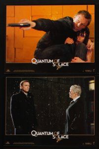 5h520 QUANTUM OF SOLACE 8 French LCs '08 Daniel Craig as James Bond, Judi Dench!